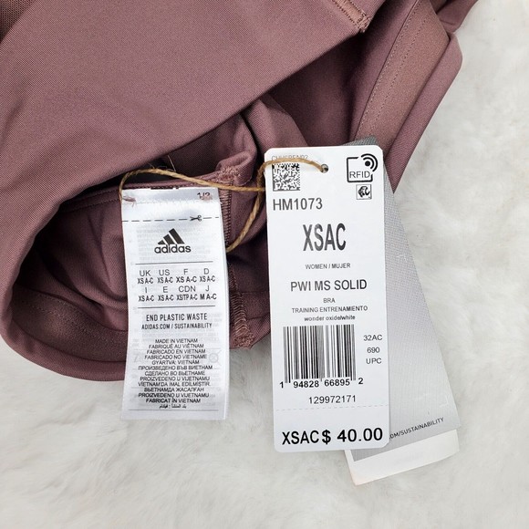 Adidas Powerimpact Training Sports Bra Medium-Support Women's Size XS AC NWT - Picture 4 of 4